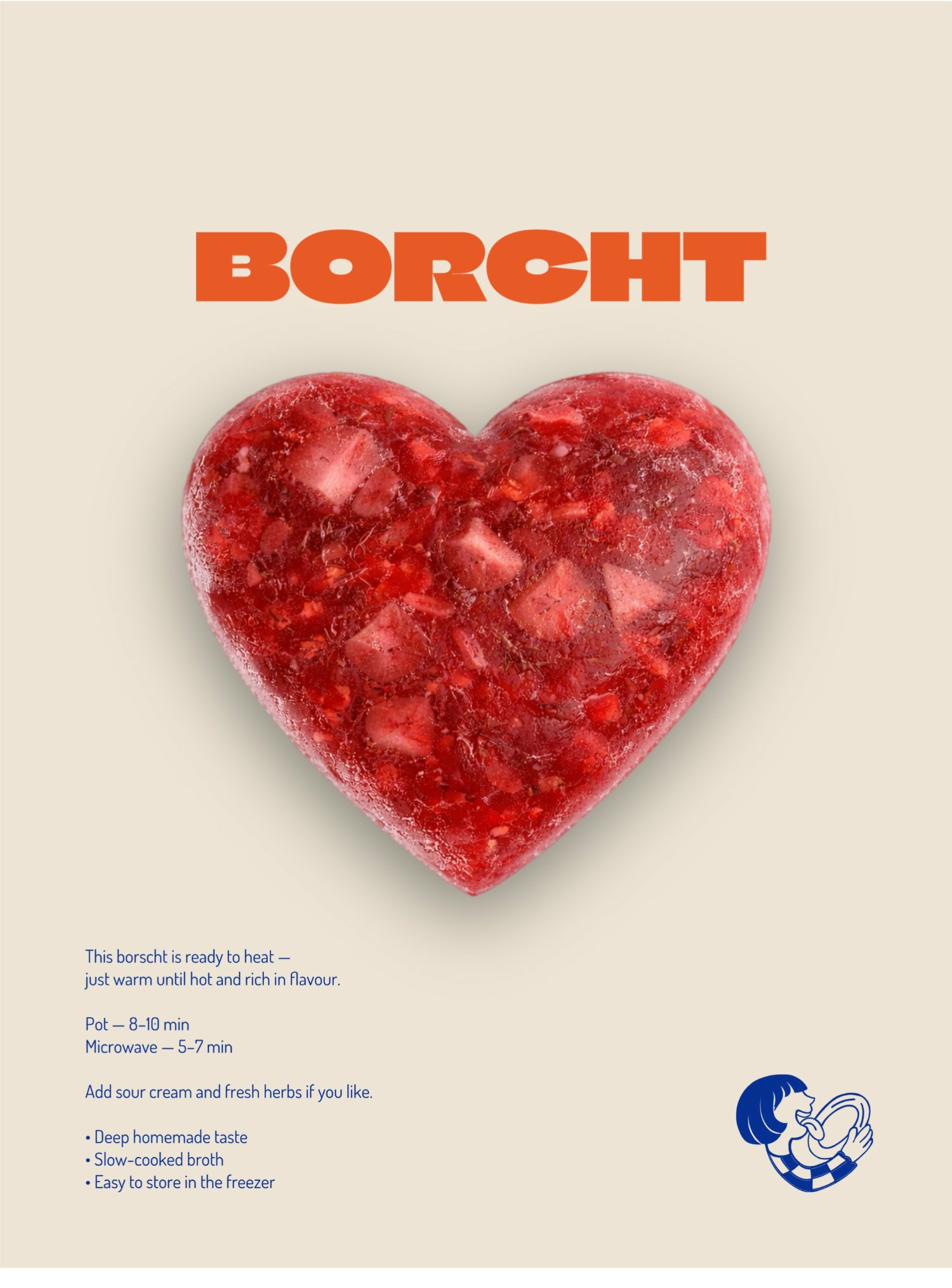 Frozen borscht heart